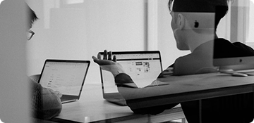 Executive using laptop for Generative AI